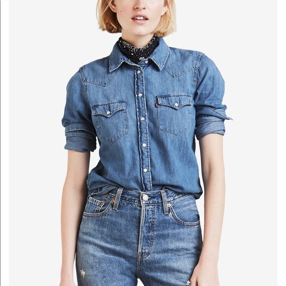 Levi’s Ultimate Western Shirt NWT Size Medium - Picture 3 of 11